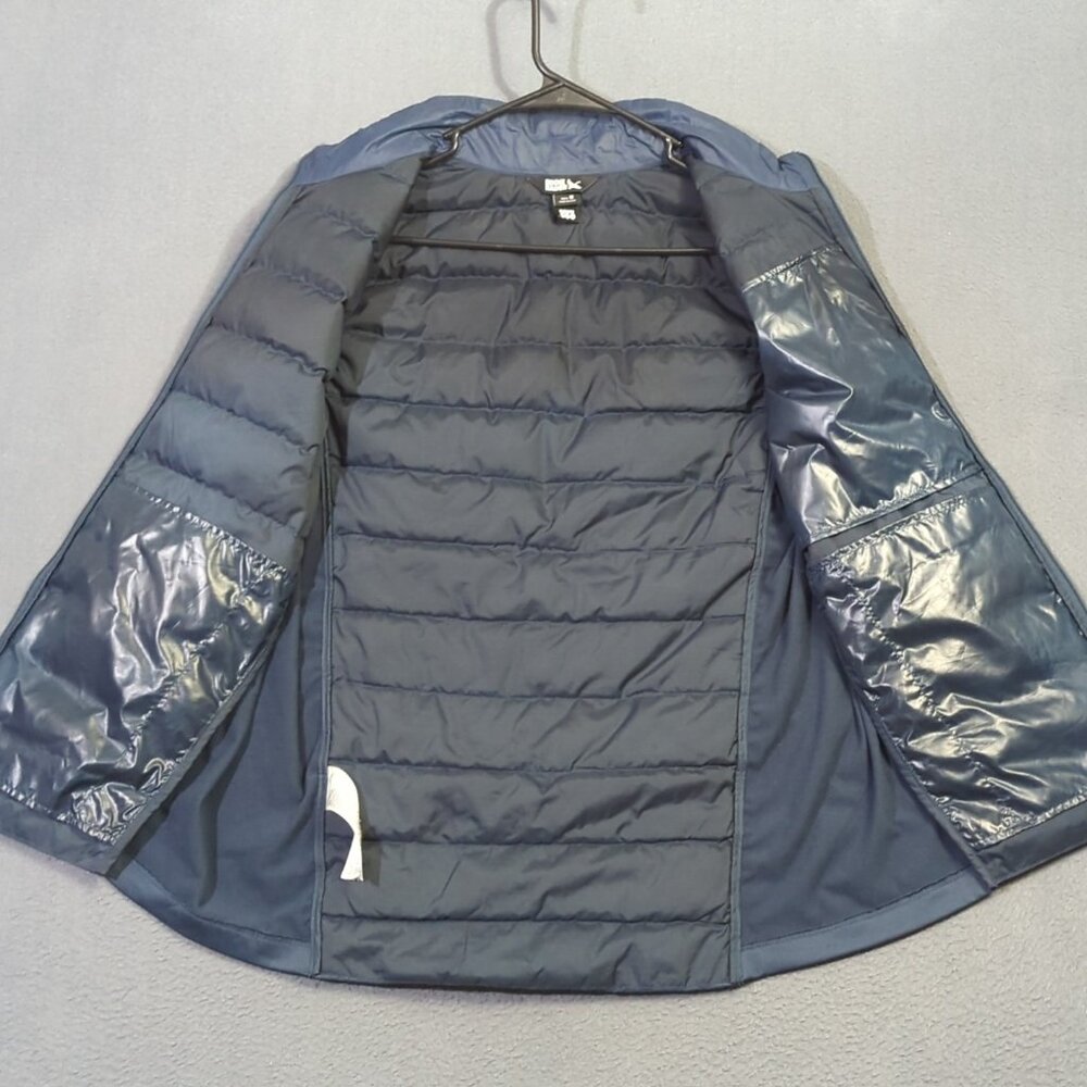 Eddie Bauer Vest Men's M Blue Down 550 Puffer Full Zip Outdoor Hiking Camp - Picture 9 of 12